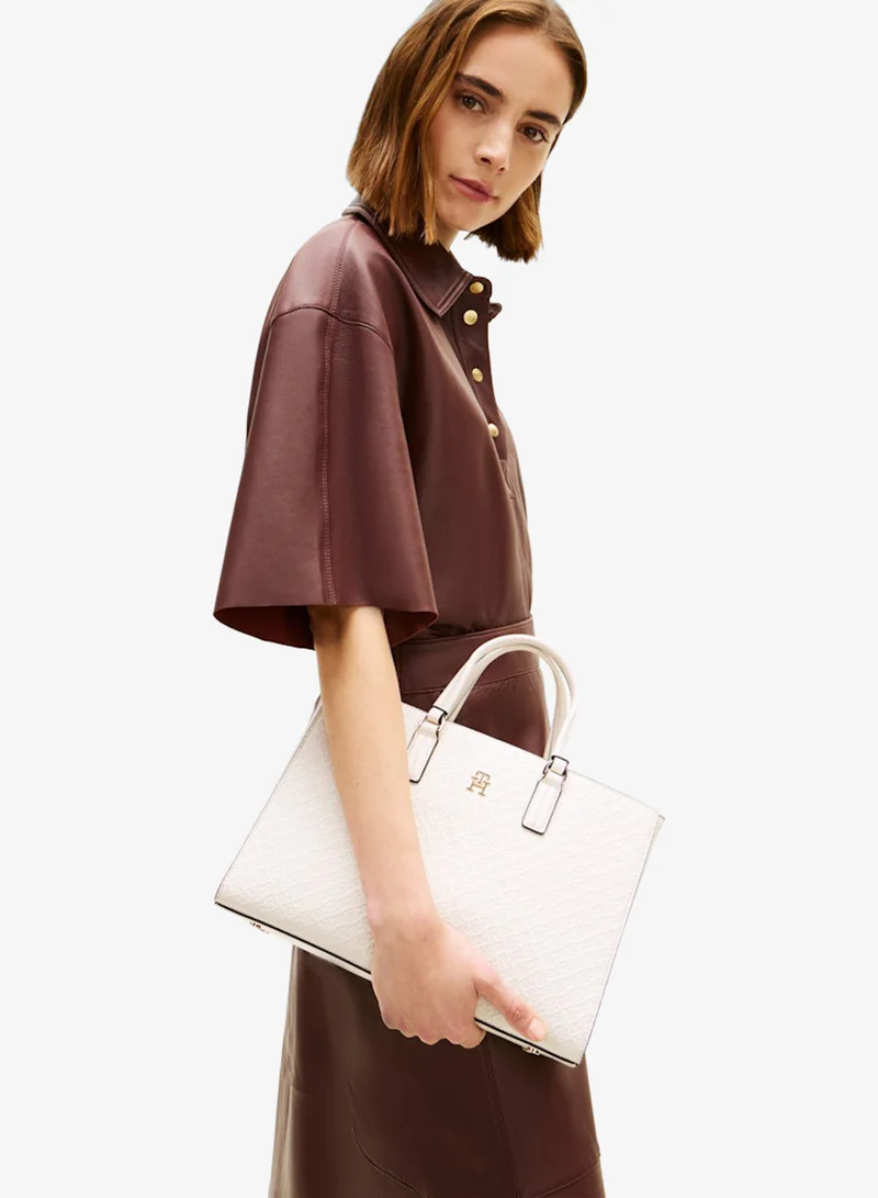 TOMMY HILFIGER Essential Monogram Crossbody Satchel